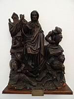 Statue, La resurrection du Christ (Anonyme, Pays-Bas du sud, 16e, element de retable en bois) (Musee d'Arras) (2)